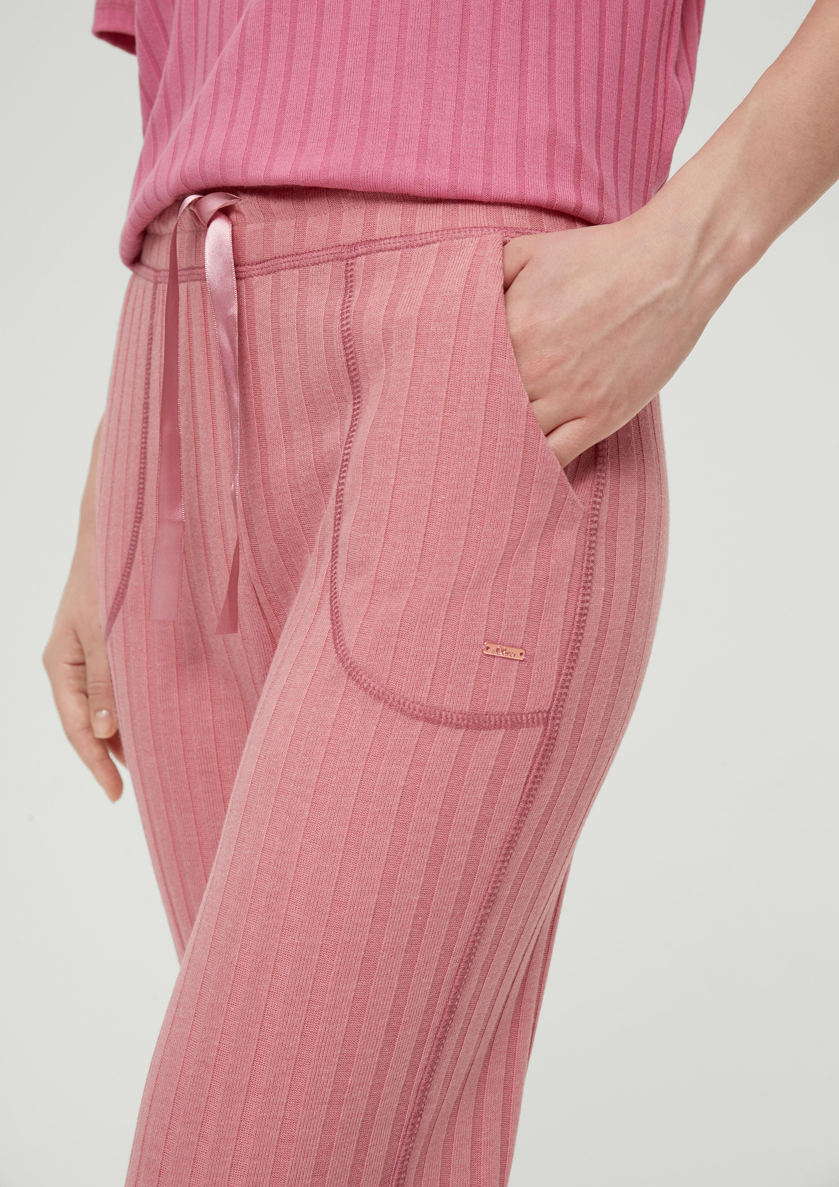 Pyjamahose aus Rippware  6007026-4500
