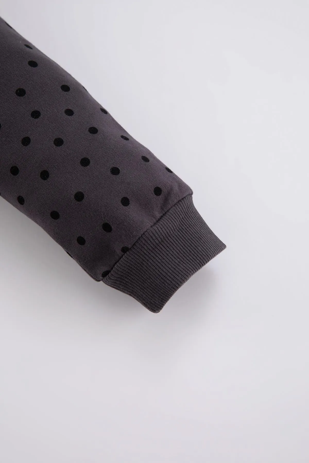 DeFacto  Baby-Mädchen-Sweatshirt-Jogginghose mit Polka Dots, 2er-Set