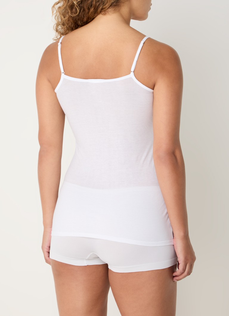 Hanro Ultralight spaghetti top with round neck