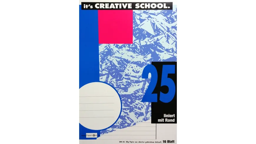 PAPERZONE Heft A4 Lineatur 25 16 Blatt
