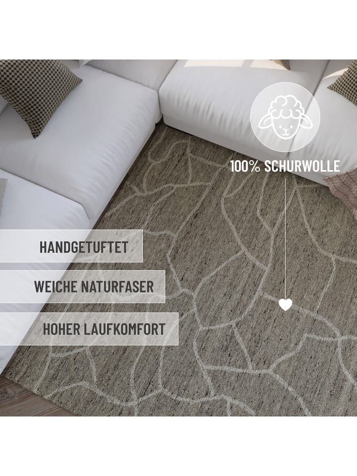 Wecon Home Läufer Hamptons FORTYONE in taupe meliert günstig kaufen
