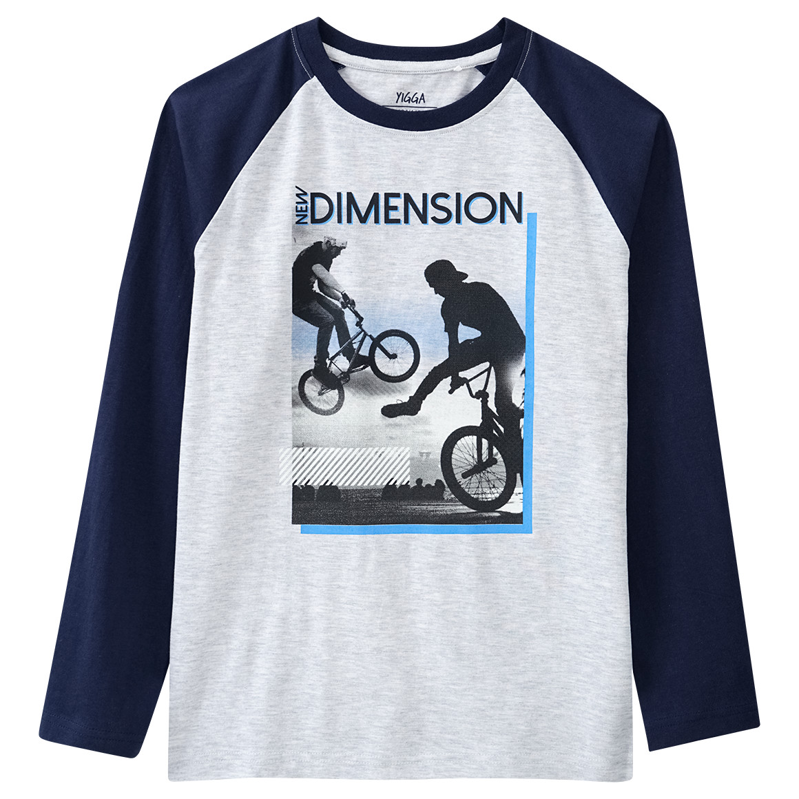 Jungen Langarmshirt mit Biker-Motiv