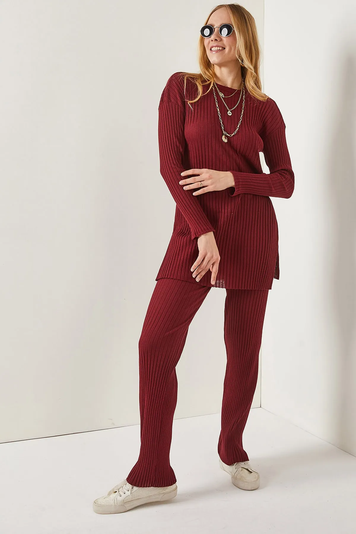 Olalook  Zweiteiler - Bordeaux - Regular Fit