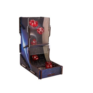 e-Raptor Dice Tower UV Print Space Journey