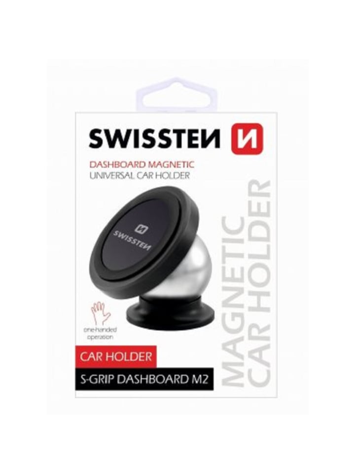 Swissten Magnet Auto-Halterung 360 Rotation für Ihr Auto in schwarz günstig kaufen 20 cm