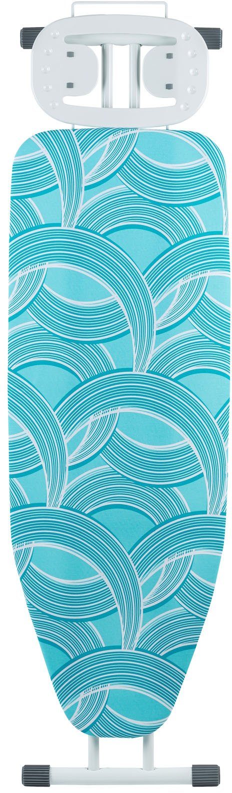 WENKO Bügelbrett Advance, Bügelfläche 120x42 cm, höhenverstellbar, platzsparend klappbar