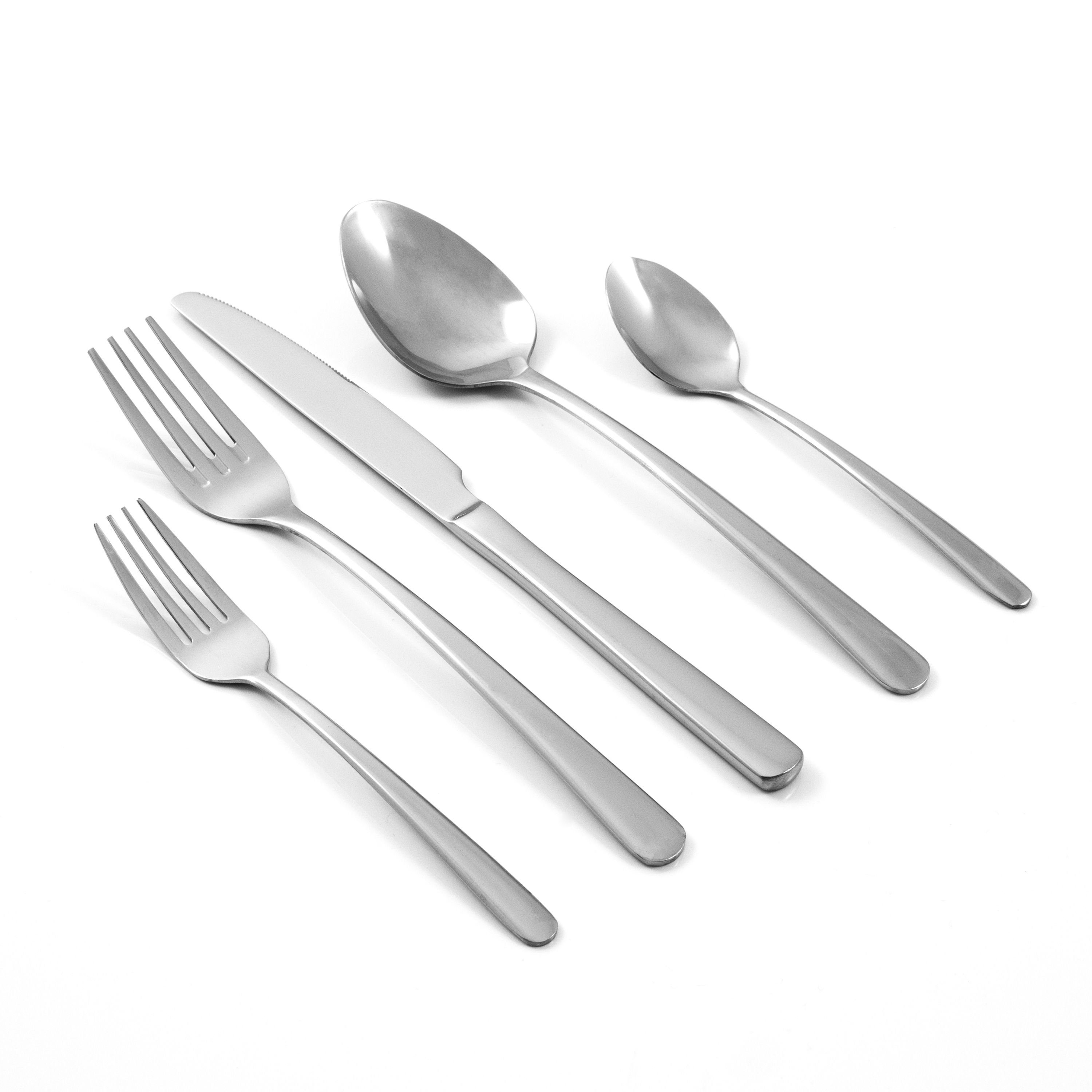 Karcher Besteck-Set Denver 60-teilig, Für 12 Personen, aus hochwertigem Edelstahl, spülmaschinengeeignet
