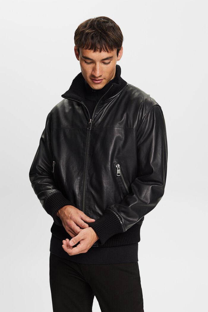 Bomberjacke aus Leder
