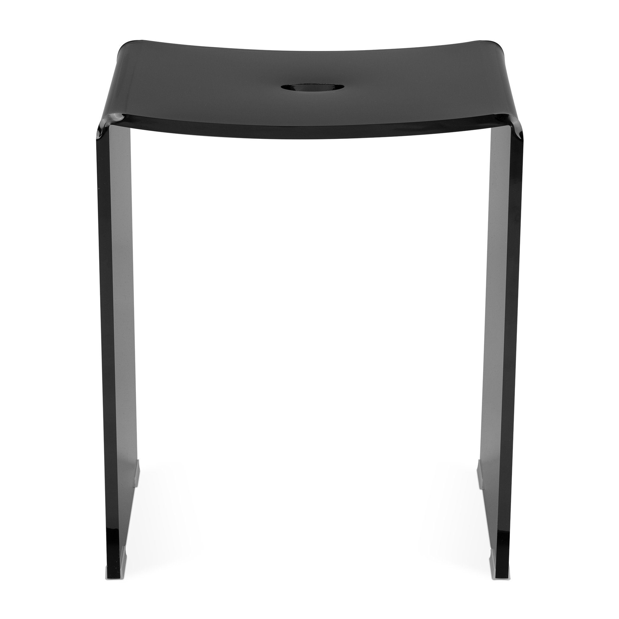 Navaris Duschhocker Duschhocker aus Acryl 43,5x37x28cm - Badhocker Badezimmer Stuhl