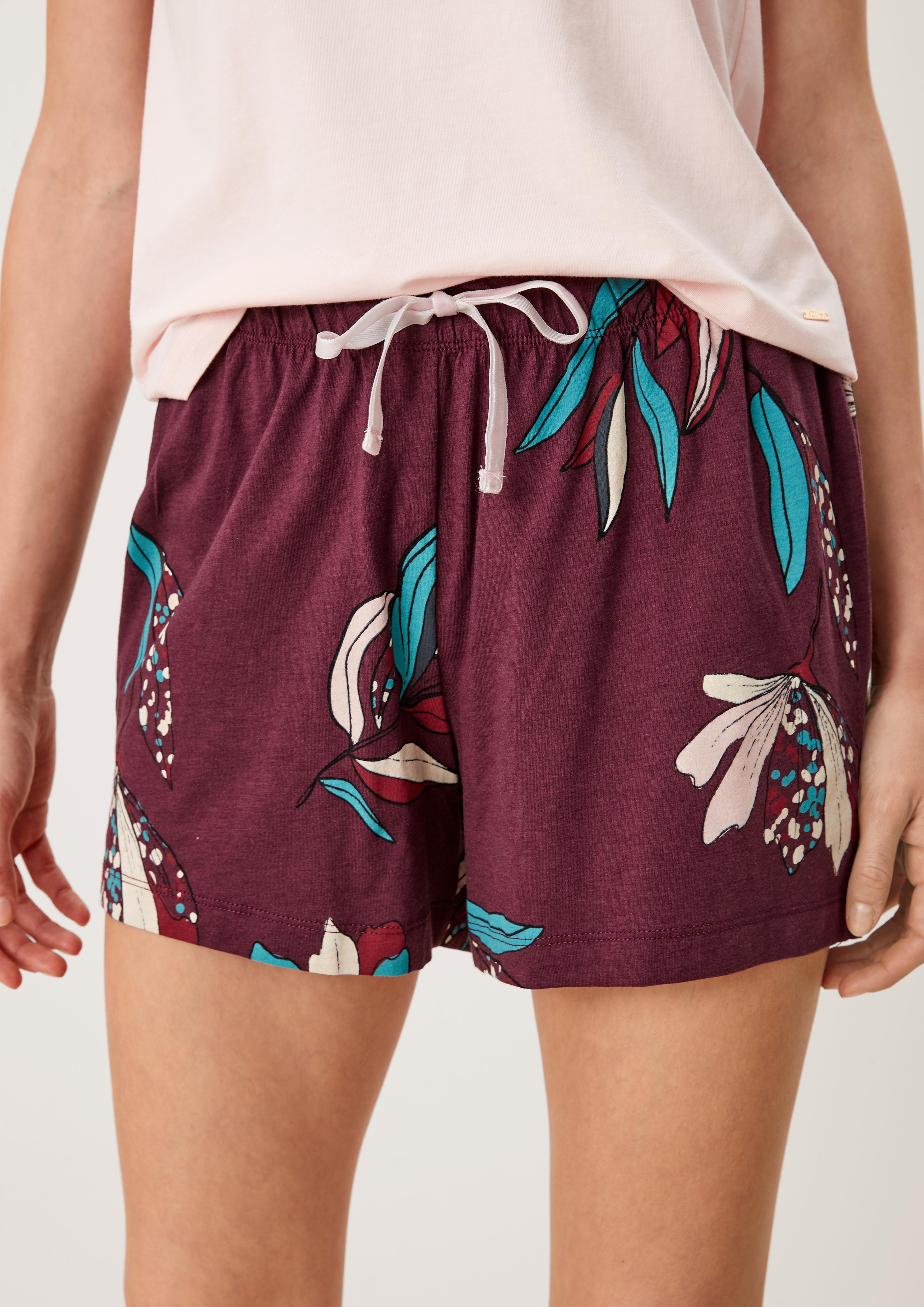 Pyjamashorts aus Viskose  6006459-46A1