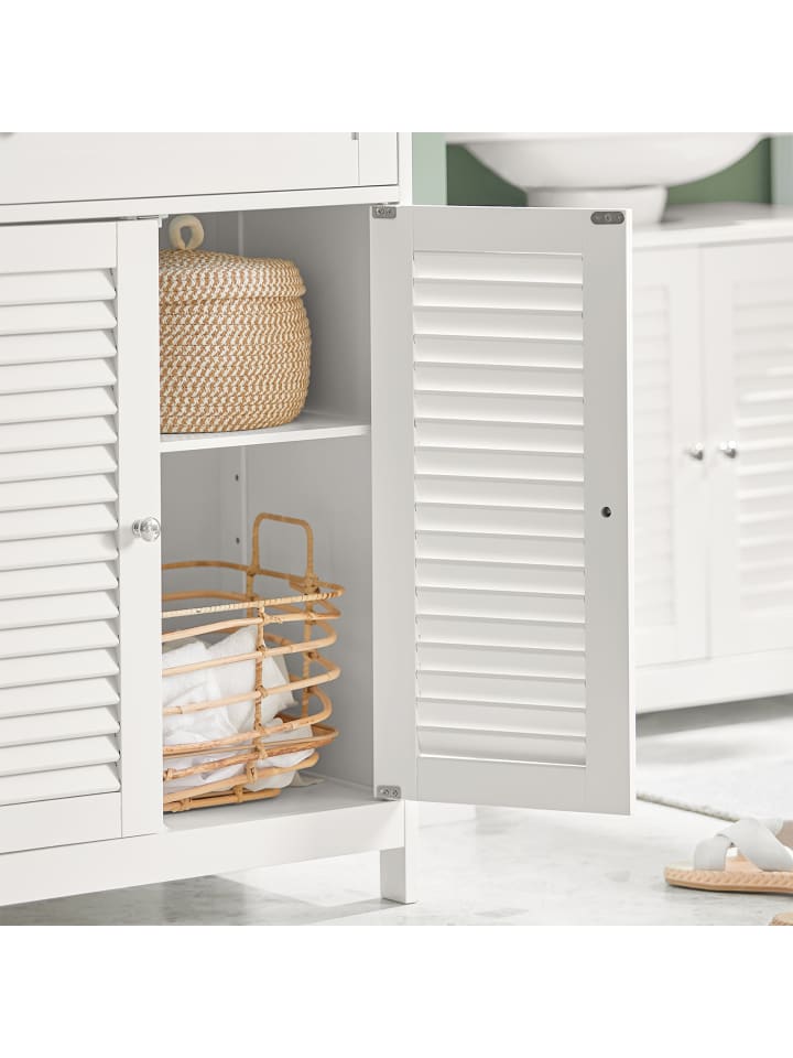 SoBuy Badkommode in Weiß - (B)60 x (H)87 x (T)35cm günstig kaufen onesize