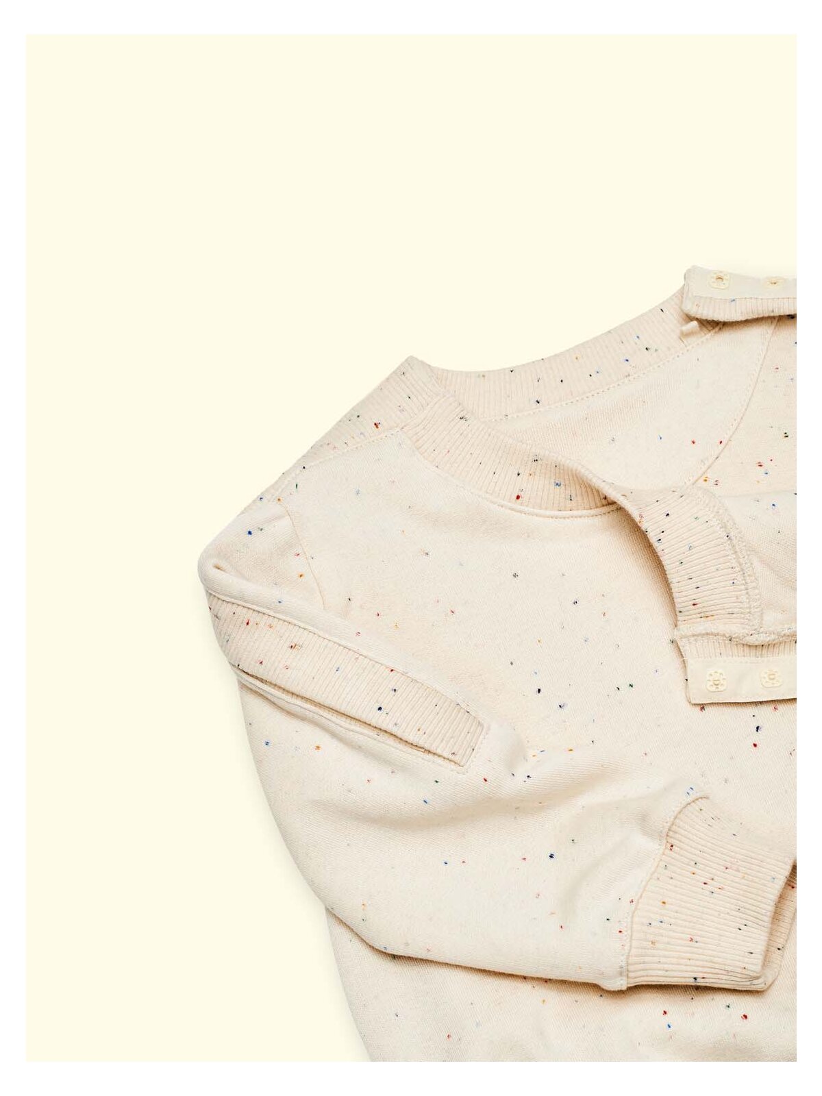Wombly Pippa Sweatshirtbody, creme