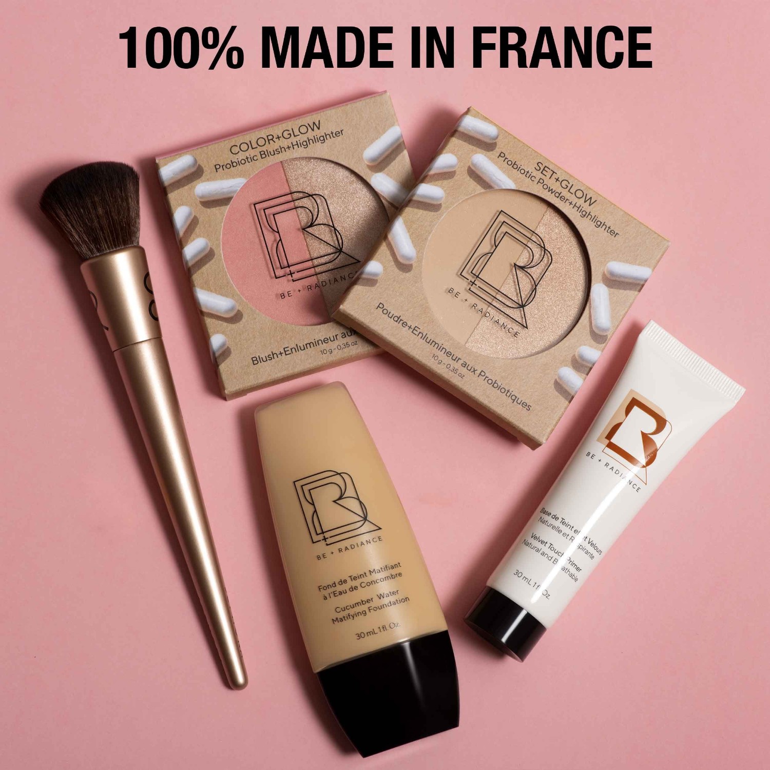 BE + Radiance COLOR+GLOW Blush+Highlighter med probiotika nr. 02