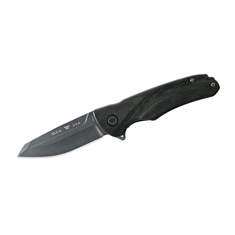 Buck Sprint Ops Pro Black Canvas Micarta S30V 0843BKS