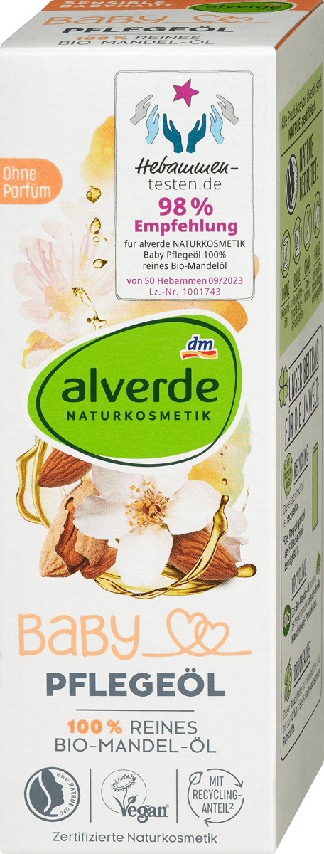 Babyöl 100% reines Bio-Mandelöl, 100 ml