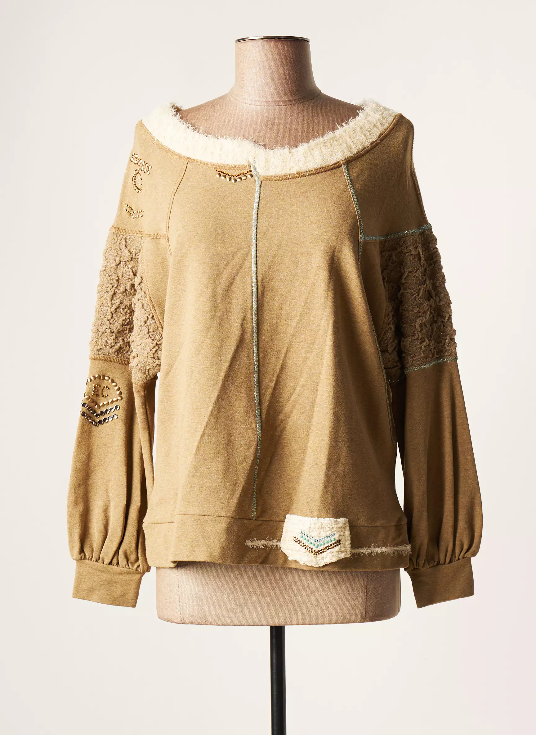 Elisa Cavaletti Tops Femme couleur beige