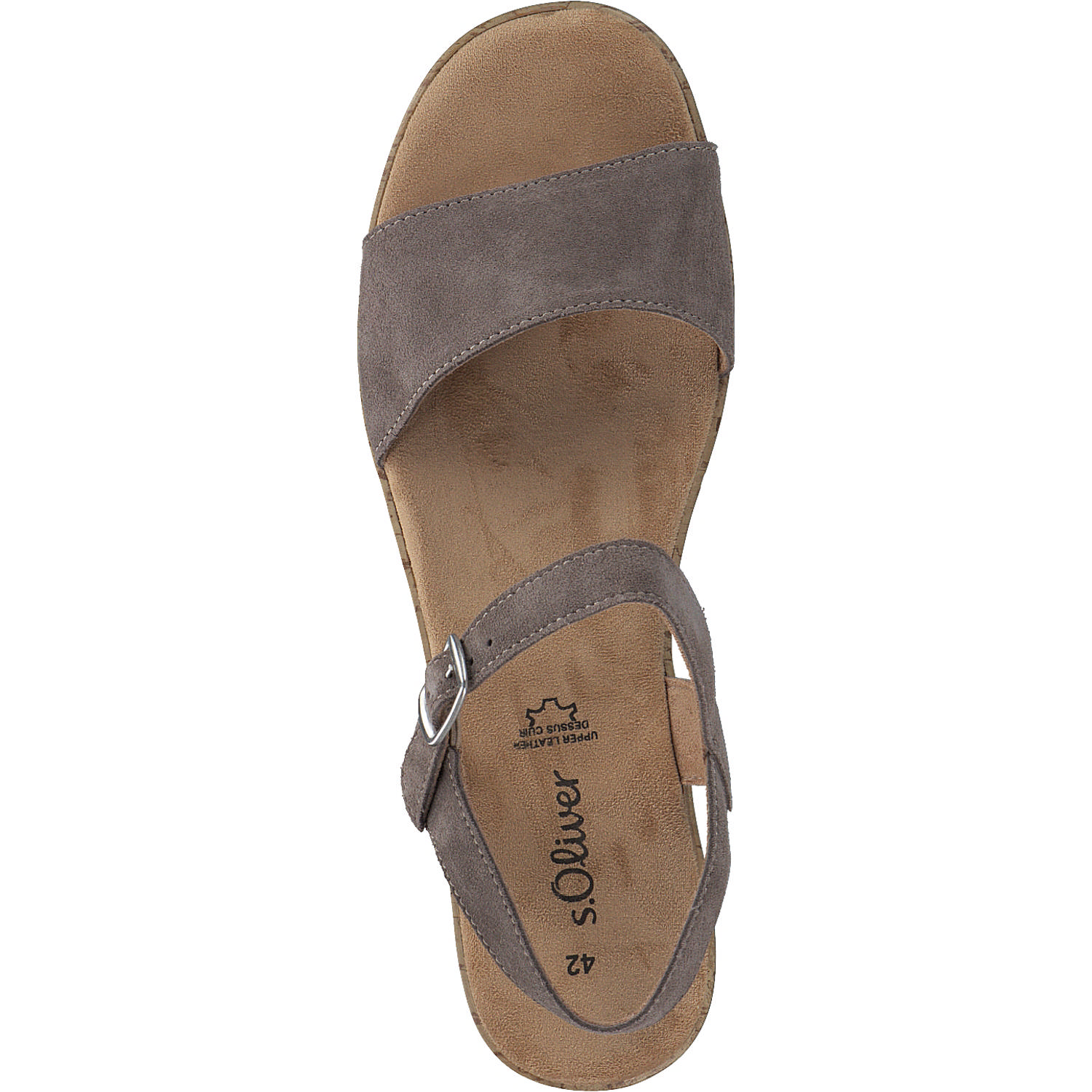 s. Oliver 28311, Plateau-Sandaletten, Damen, taupe