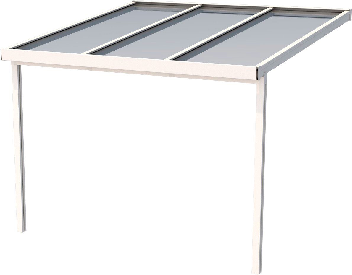 GUTTA Terrassendach Premium, BxT: 309,4x306 cm, Bedachung Doppelstegplatten, BxT: 309x306 cm, Dach Polycarbonat Opal