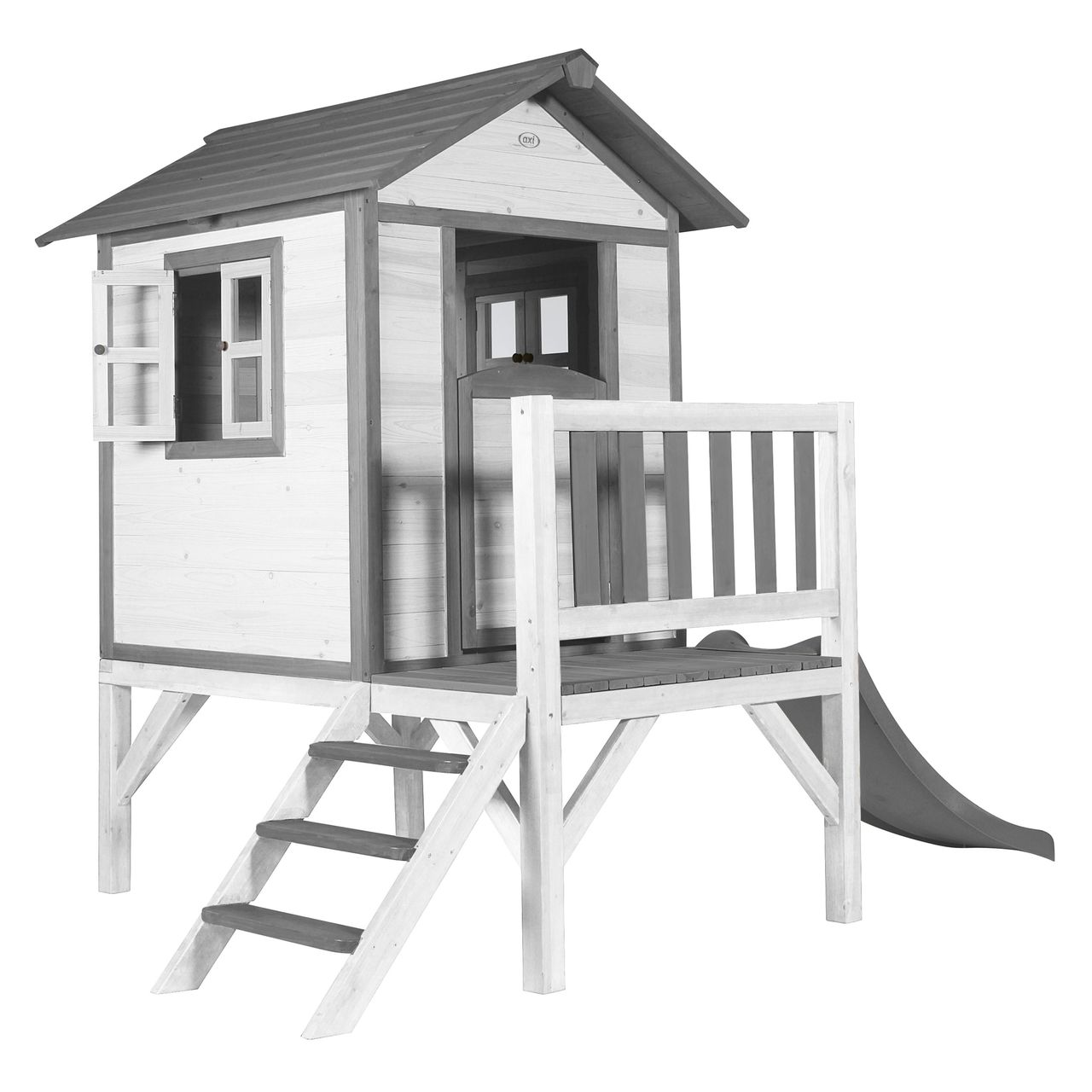 AXI Lodge XL Spielhaus Classic - Graue Rutsche