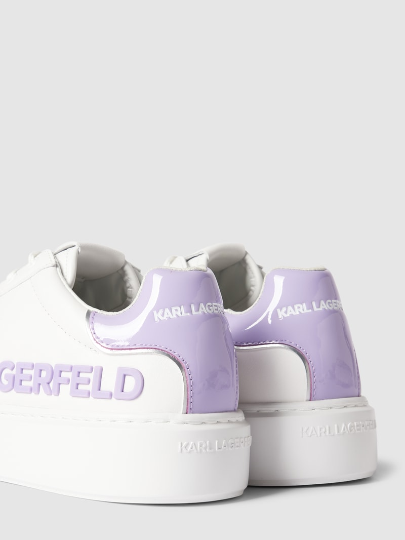 Sneaker mit Label-Design Modell 'MAXI KUP' in weiß