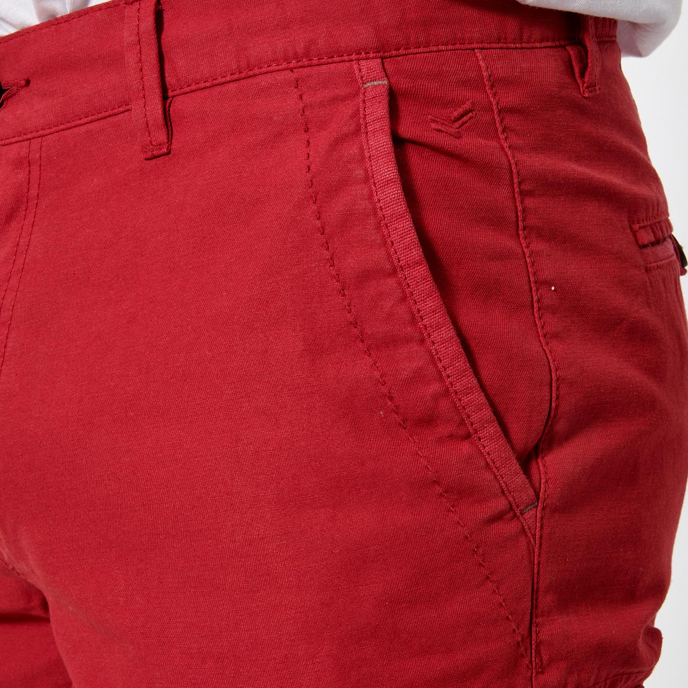 MARCO  Short rouge cargo Homme en 100% coton