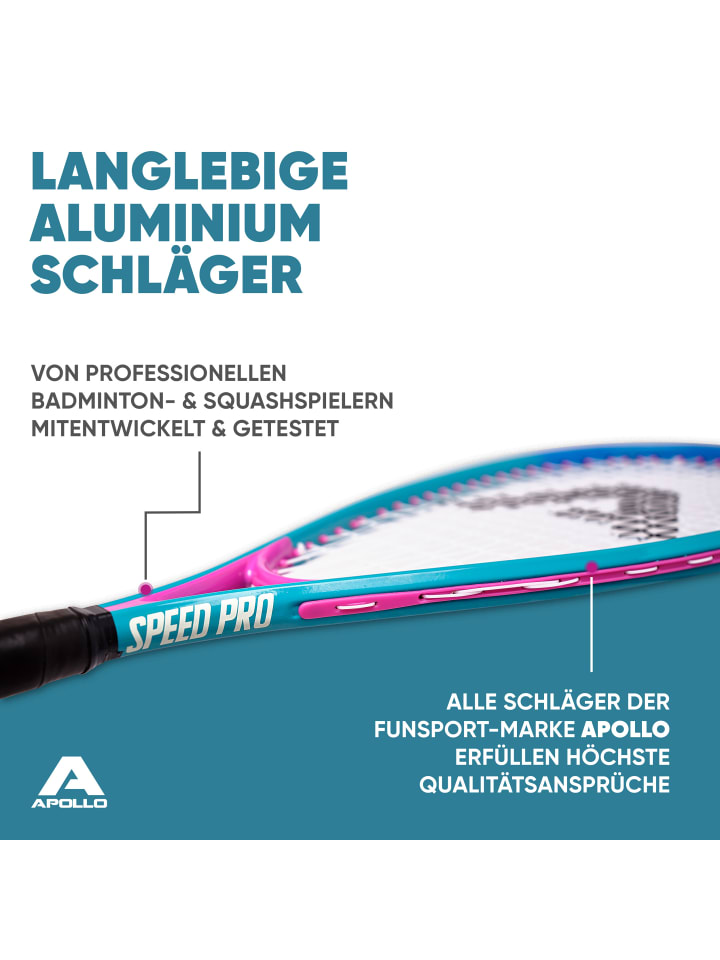 Apollo Badminton Schläger Set Kinder 
