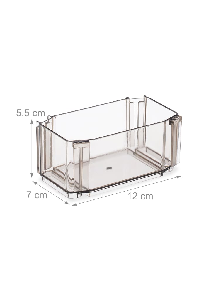relaxdays 8-tlg. Schubladen Ordnungssystem in Braun - (B)12 x (H)5,5 x (T)7 cm günstig kaufen onesize