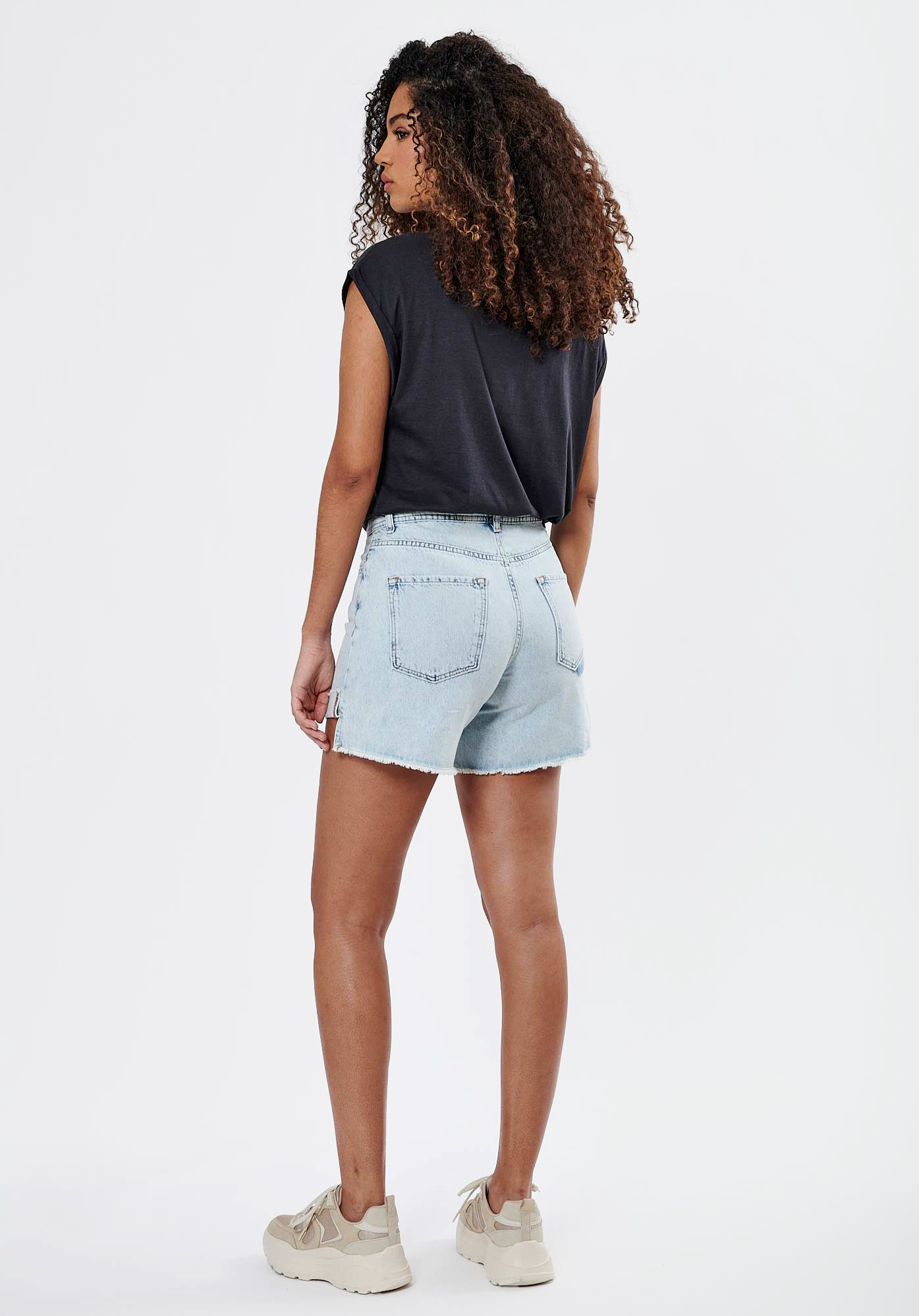 BABEL  Short en jean Femme en 100% coton