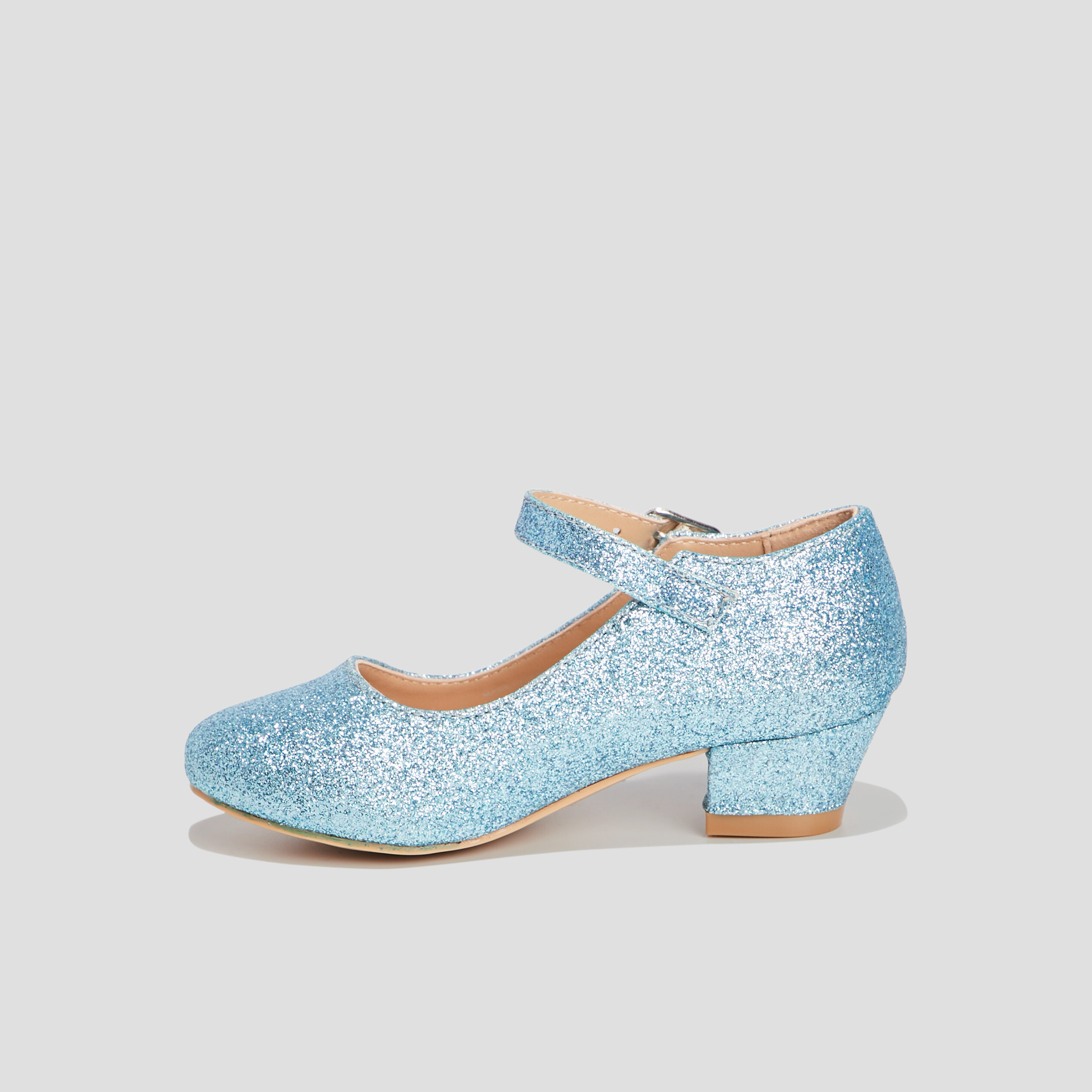 Babies à talons pailletées bleu ciel fille | La Halle