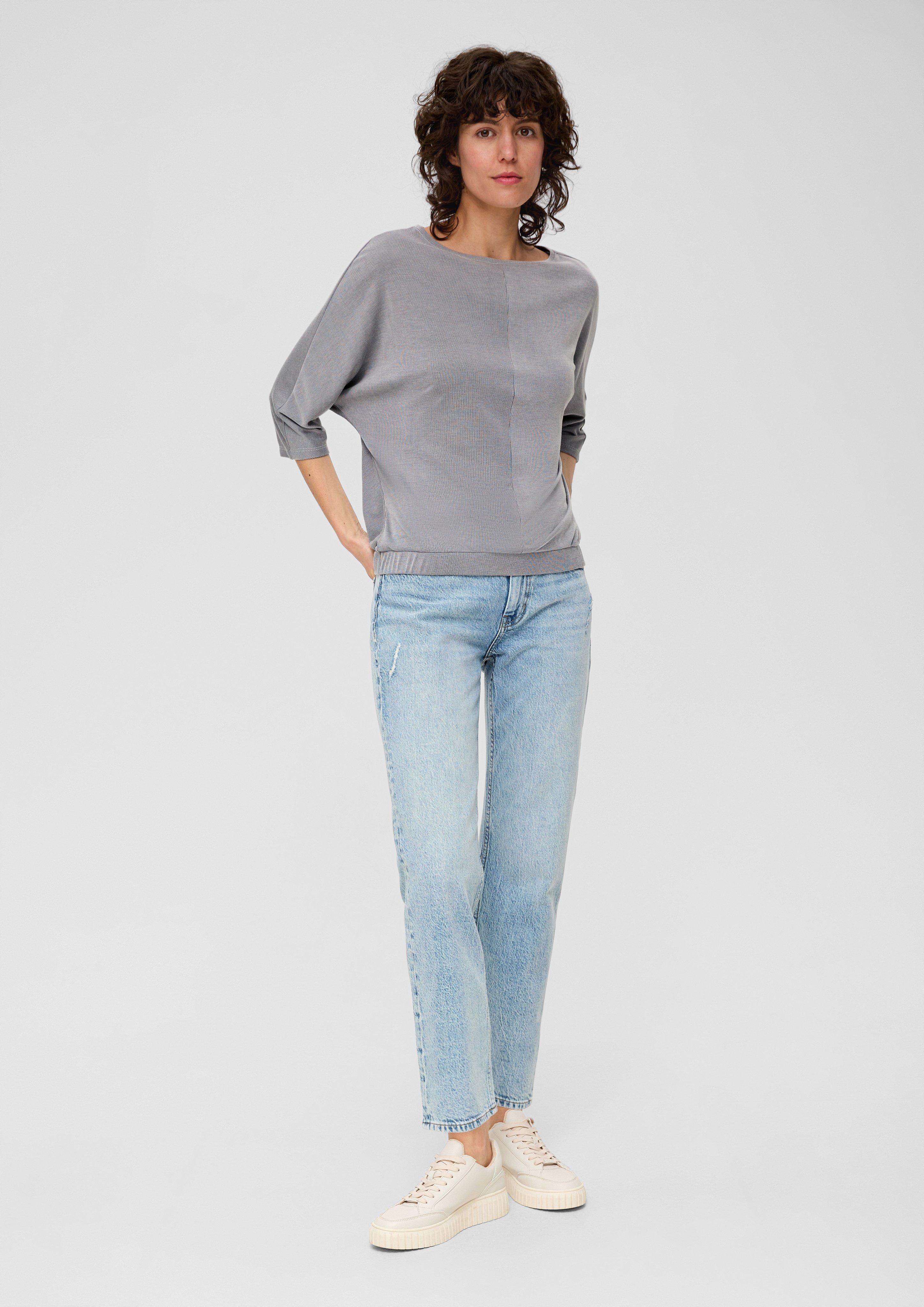 Geripptes Longsleeve aus Modalmix  2133474-5959