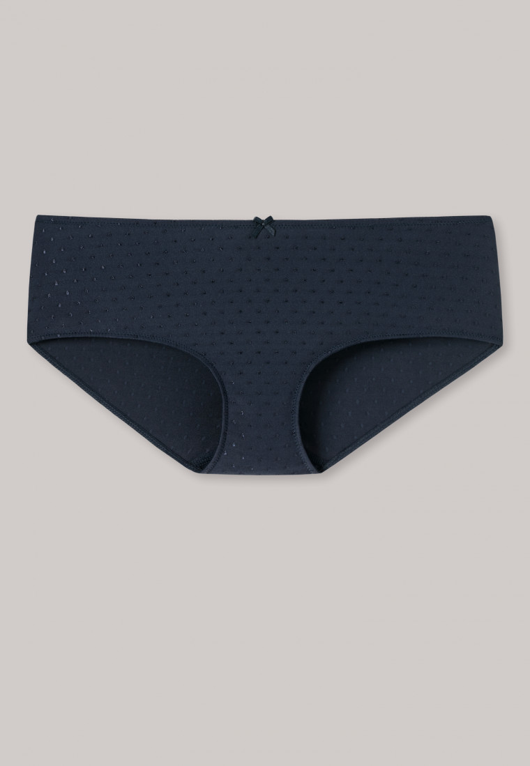 Panty Micro-Qualität nachtblau gepunktet - Pure Jacquard
