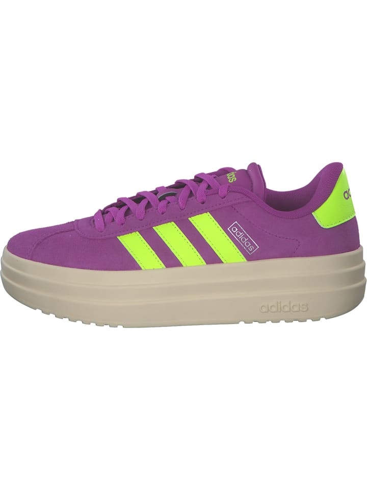 adidas Schnürschuhe in flash pink/lucid lemon/silver günstig kaufen