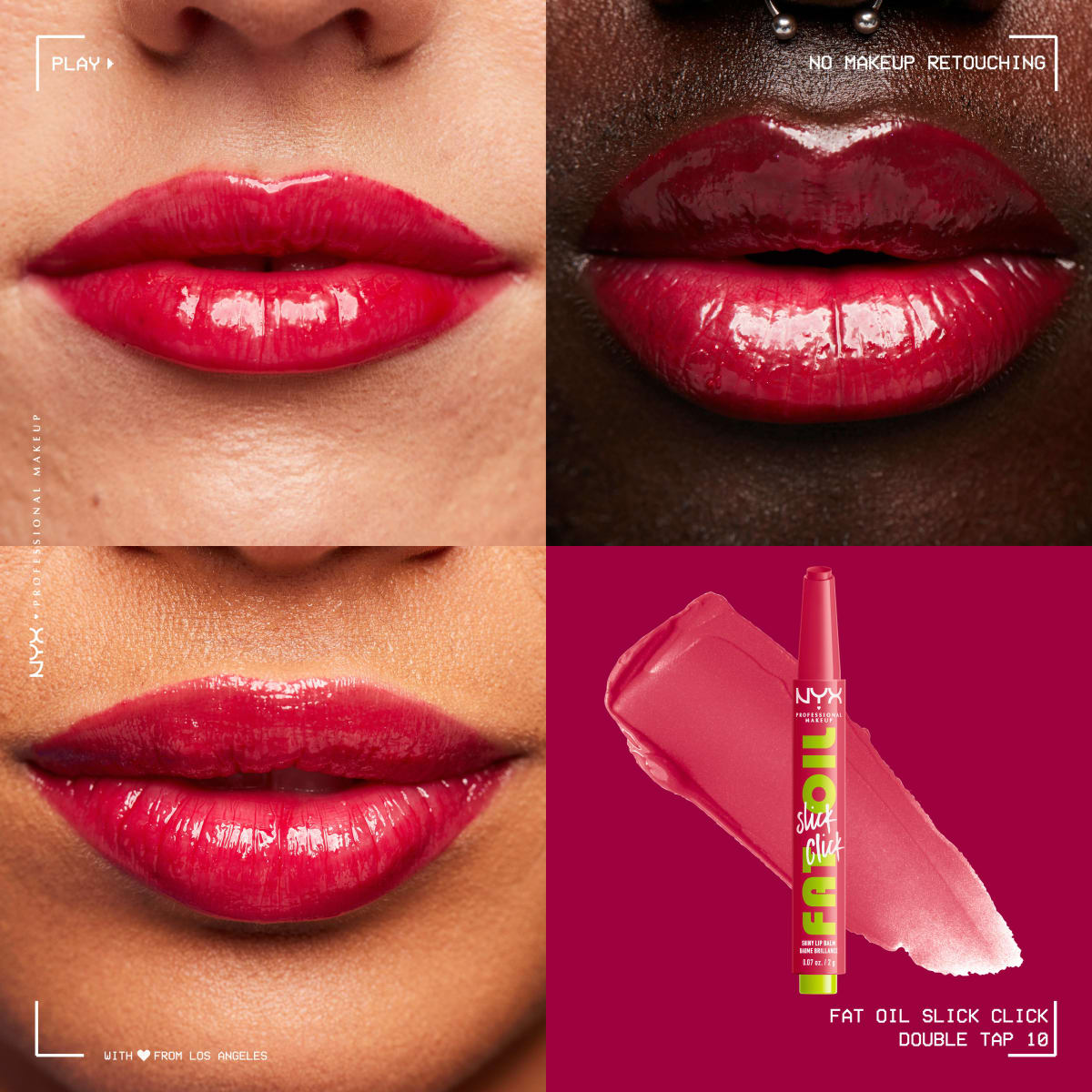 Lippenstift Fat Oil Slick Click 10 Double Tap, 2 g