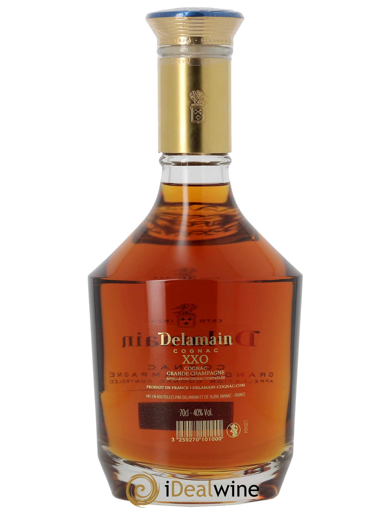 Cognac Delamain Grande Champagne Carafe XXO (70cl)  - Lot de 1 Bouteille