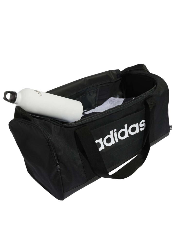 adidas Linear - Sporttasche S 45 cm (purplerub/black) in schwarz weiß günstig kaufen onesize