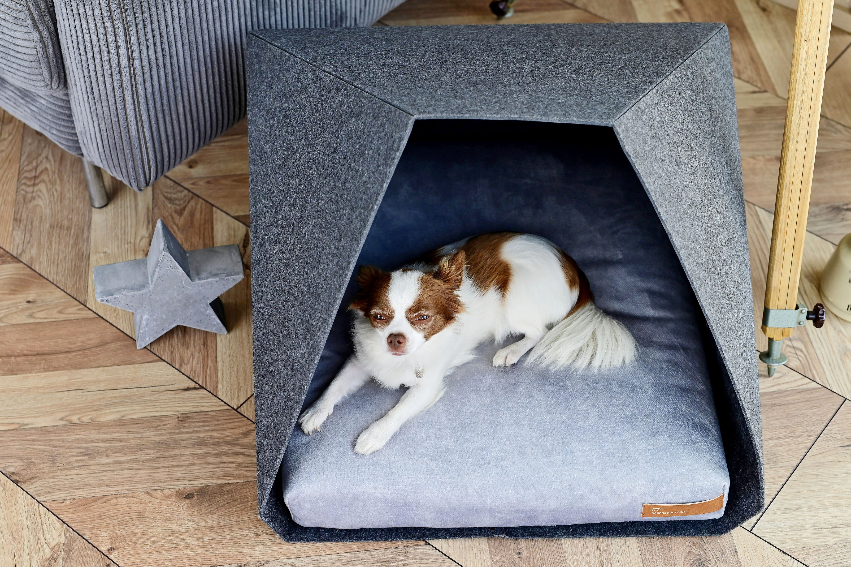 Rexproduct Hundehöhlen Rexproduct PetPocket hellgrau grau
