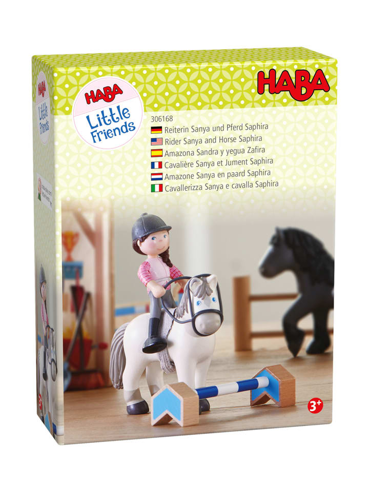 Haba Minipuppe Little Friends – Reiterin Sanya und Pferd Saphira in mehrfarbig günstig kaufen onesize