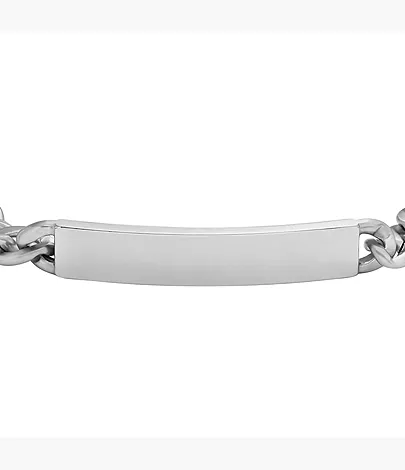 Fossil Armband Drew Plakette Edelstahl