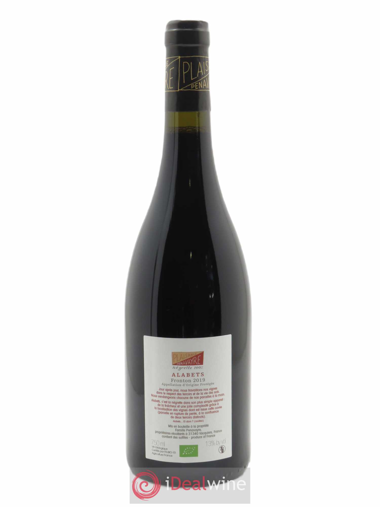 Fronton Alabets Plaisance Penavayre  2019 - Lot de 1 Bouteille