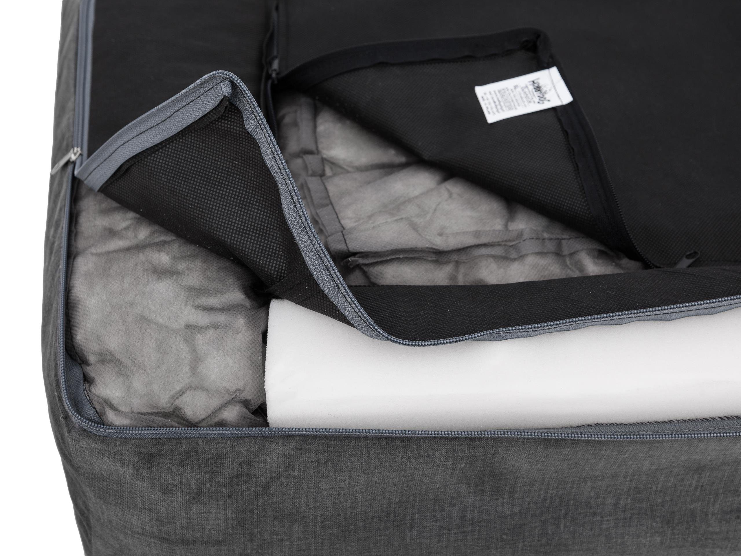 Bjird Tierbett Hundebett Luna Inari, Bezug abnehbar und waschbar, Hundesofa für kleie und grosse Hunde, Größe: M,L,XL/XXL