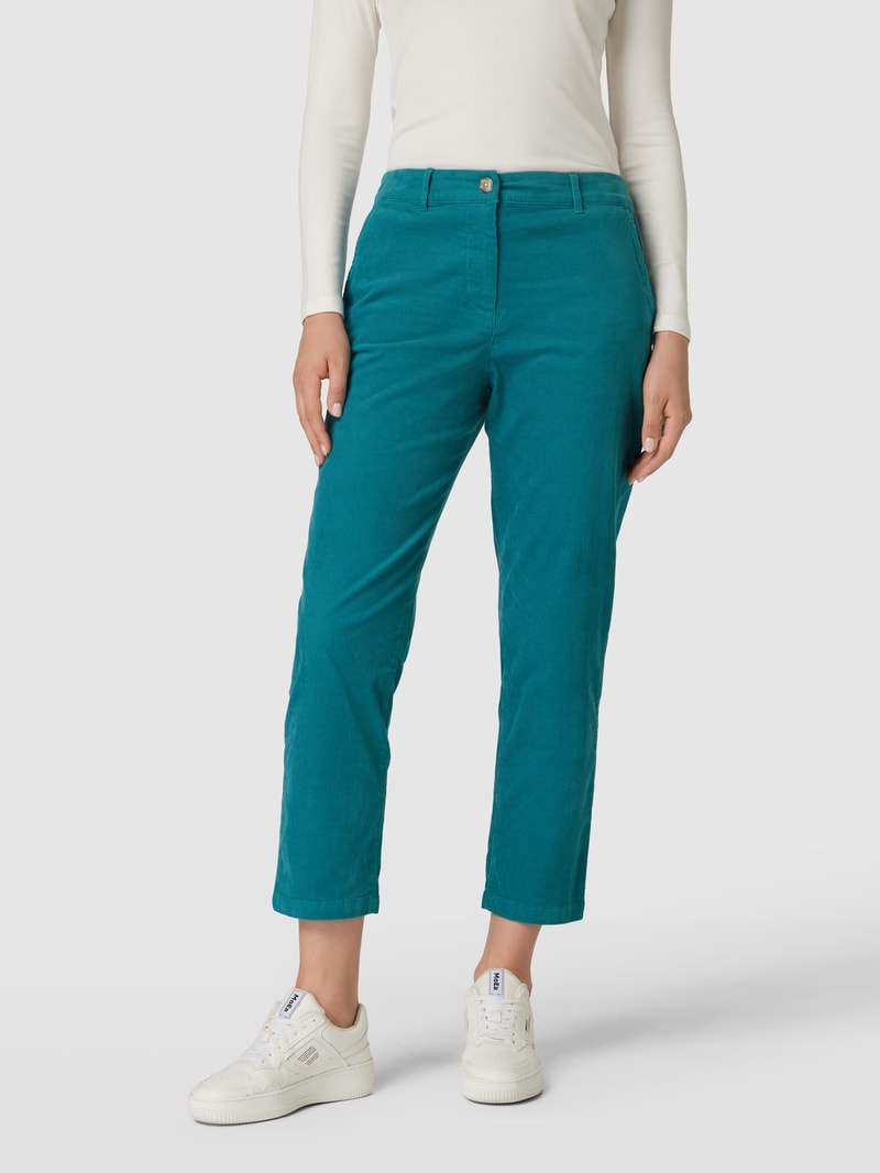 Cordhose in 3/4-Länge in petrol