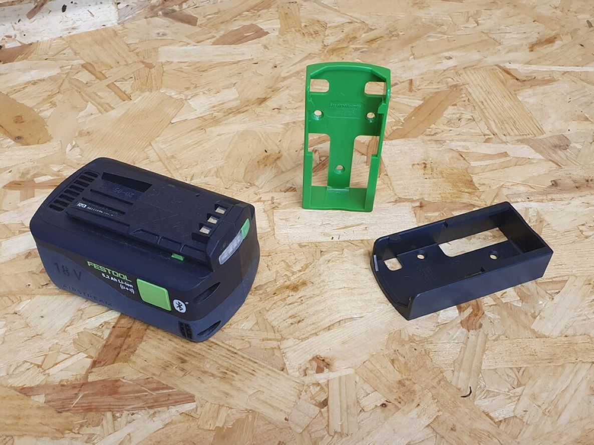 „StealthMounts“ BM-FT18-GRN-6 žali akumuliatorių laikikliai, skirti „Festool“ 18 V (6 vnt.)