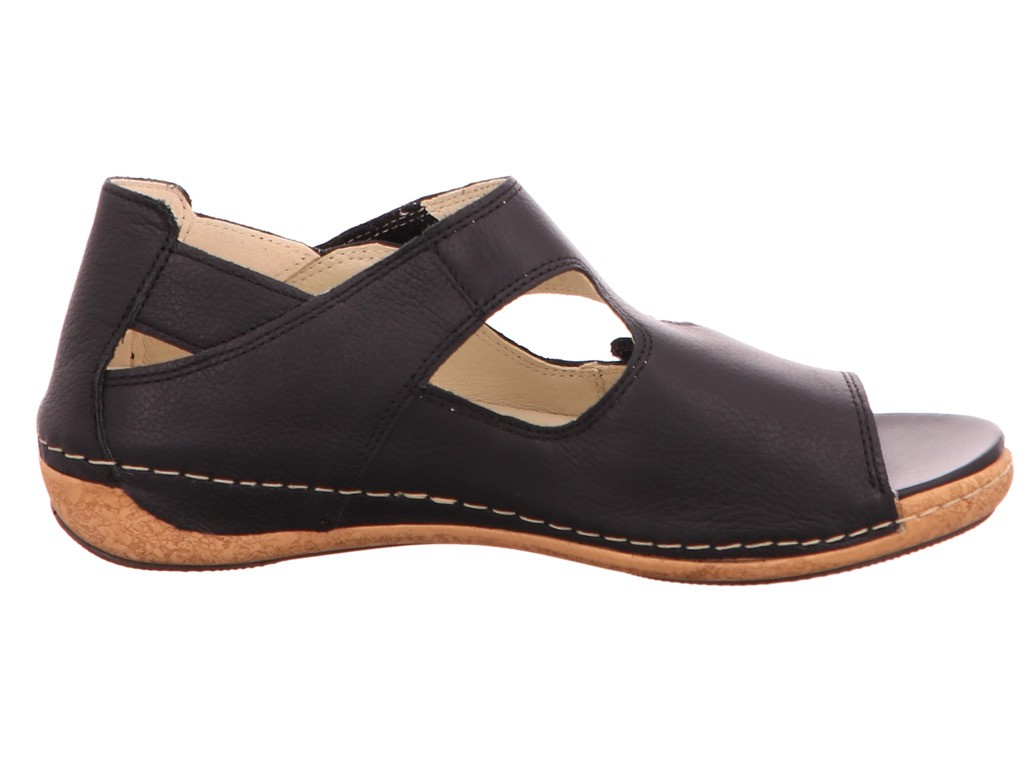 WALDLÄUFER Komfort Sandalen schwarz 342021