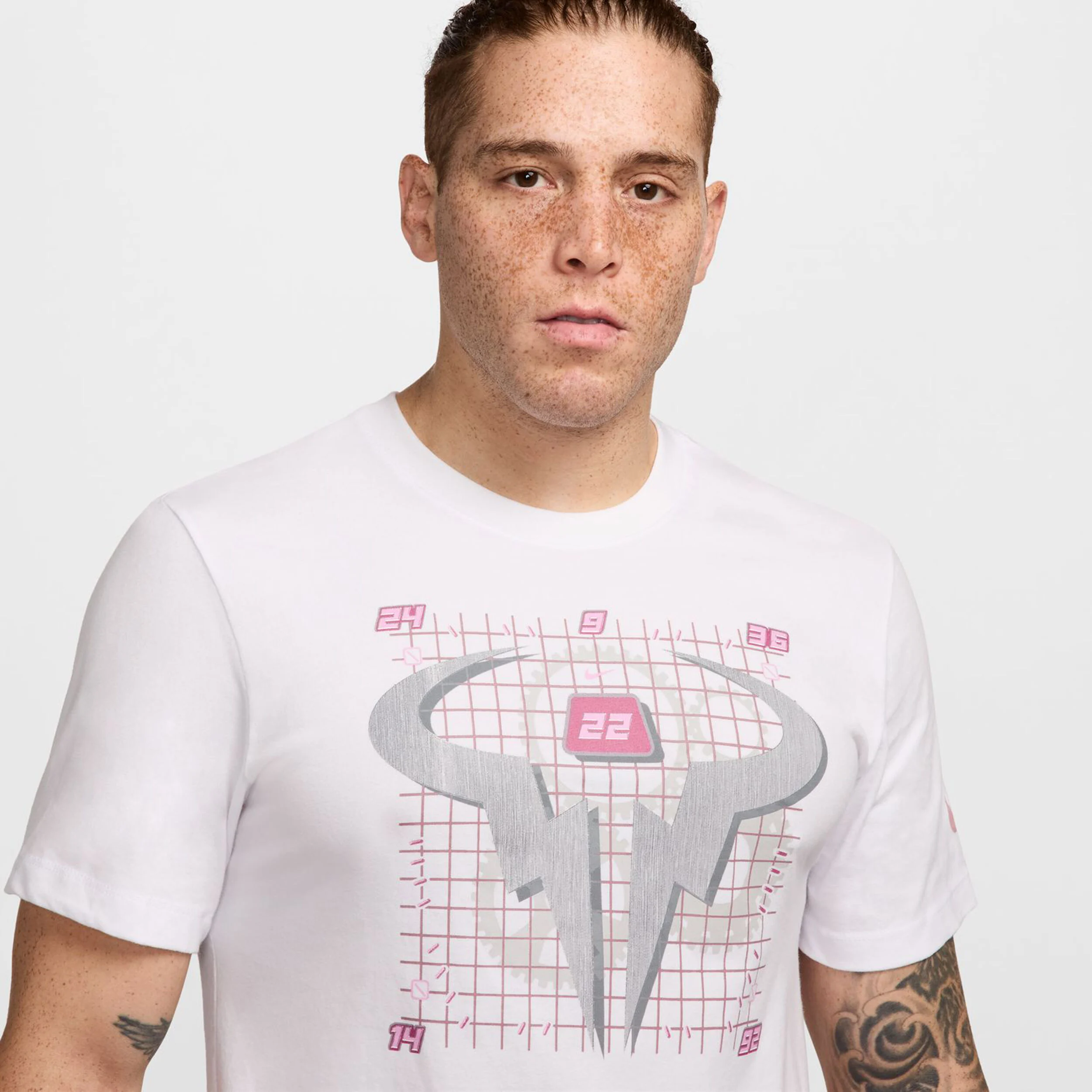 Dri-Fit Rafa OC T-Shirt Herren - Weiß, Mehrfarbig