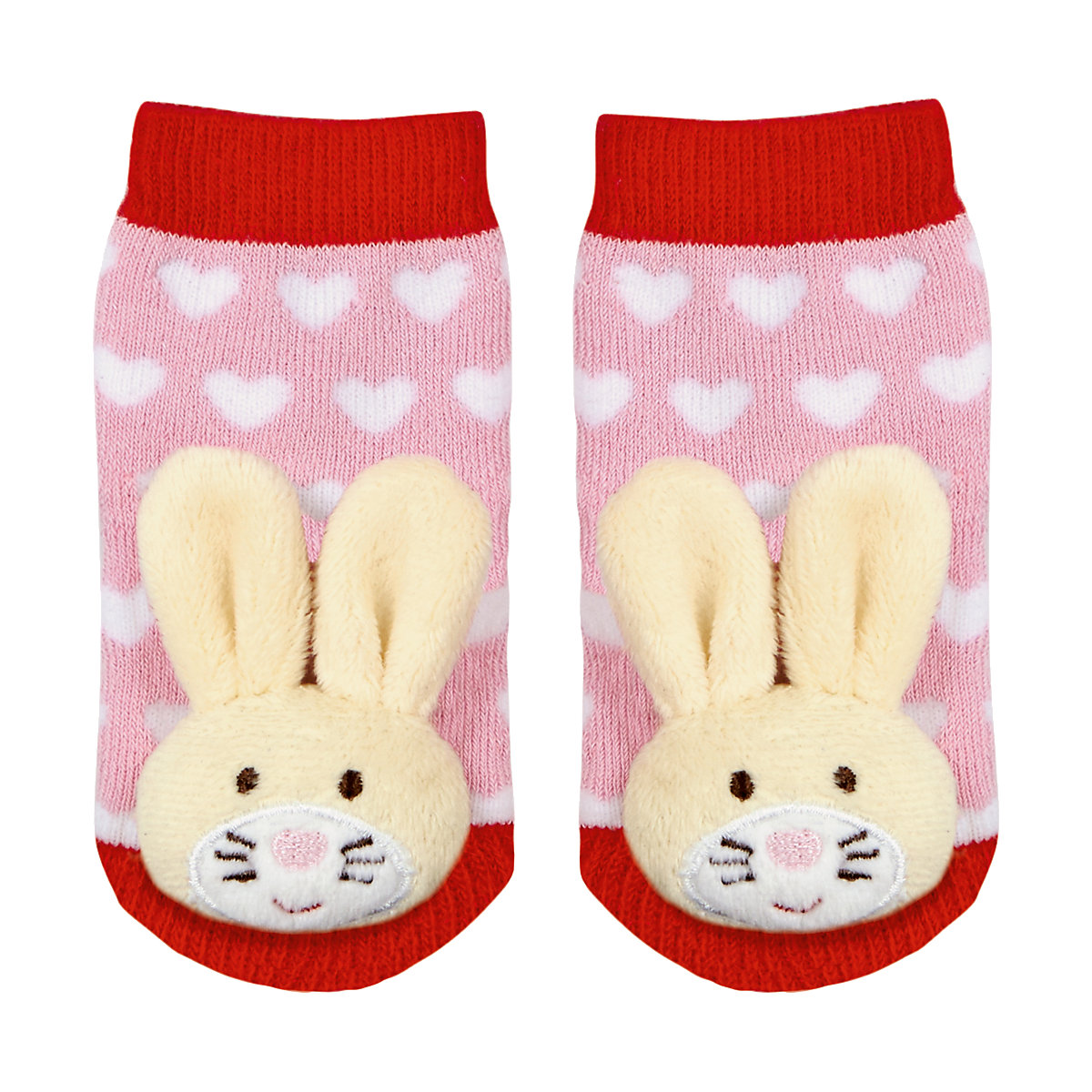 Rasselsöckchen Häschen BabyGlück, one size (2-12 Monate)