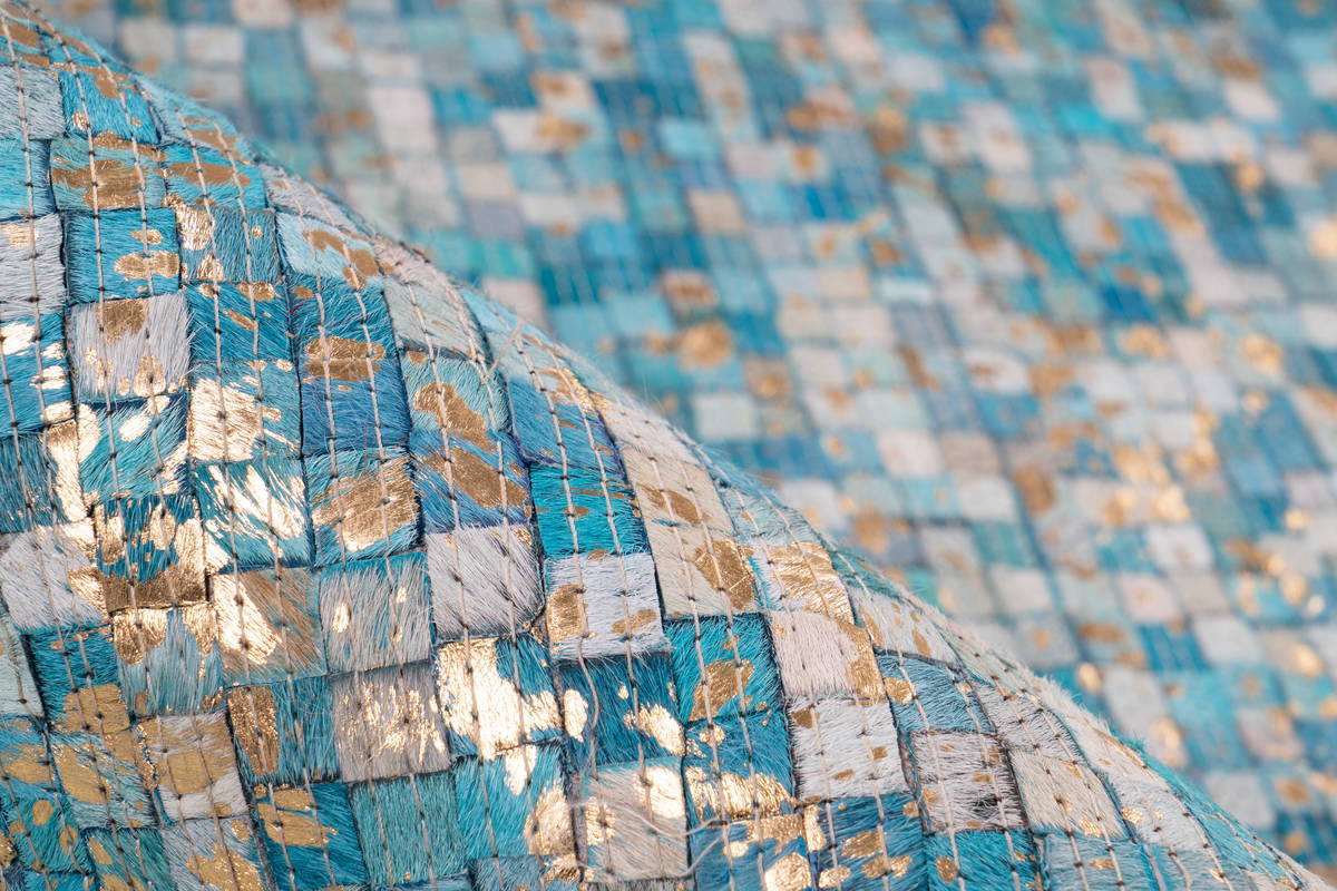 Arte Espina Teppich Türkis / Gold 200cm x 290cm