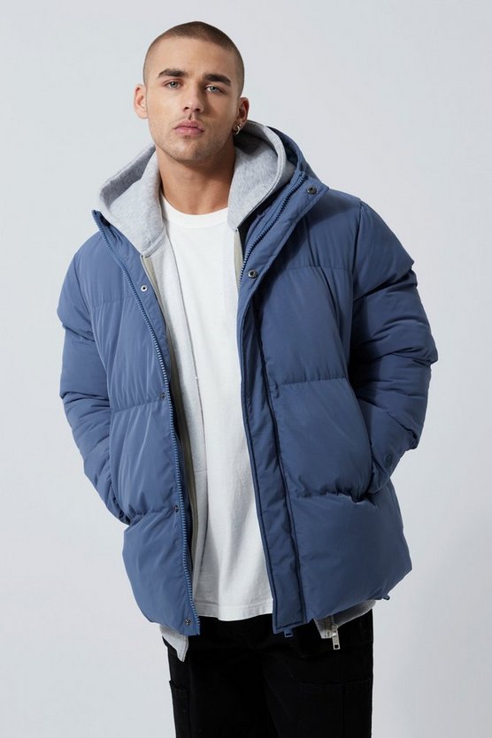 Steppjacke mit Kapuze