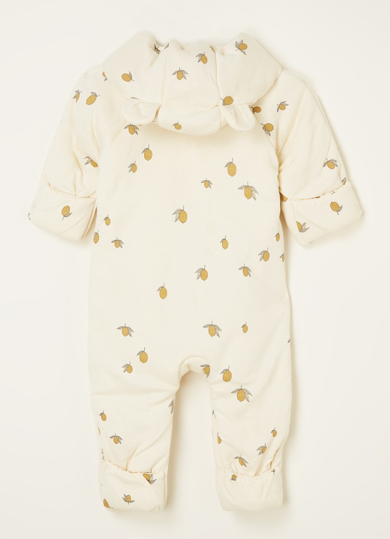 Konges Sløjd Organic cotton baby suit with hood