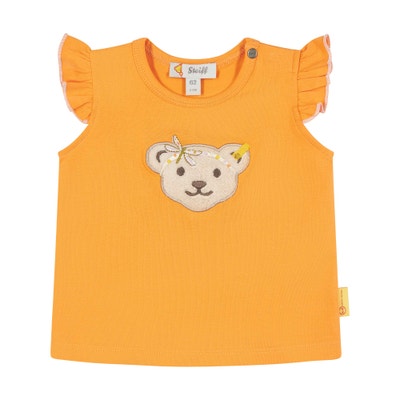 T-Shirt kurzarm, orange für Mädchen
