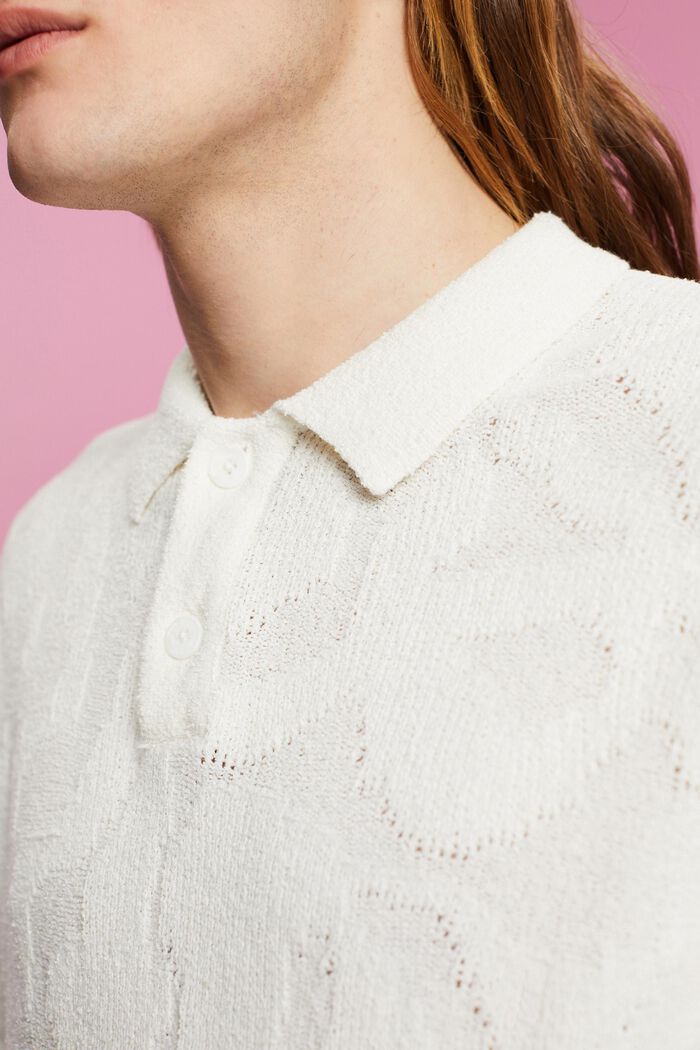 Poloshirt aus Bouclé
